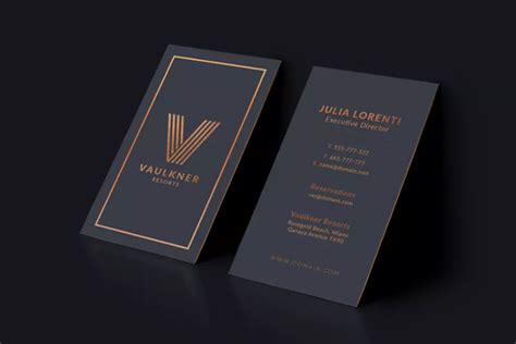 two sided business card mockup